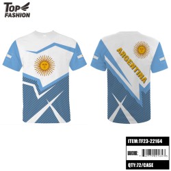 ARGENTINA ROUND NECK SPORTS T-SHIRT 72PC/CS