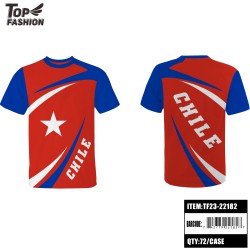 CHILE V-NECK T-SHIRT 72PC/CS