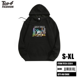 NEW YORK BLACK HOODED SWEATSHIRT (S-XL) 48PC/CS