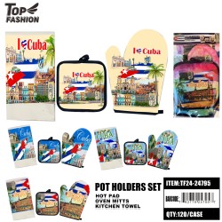 CUBA 4STYLE MICROWAVE 3-PIECE SET 120PC/CS