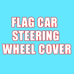 FLAG CAR STEERING WHEEL COVER