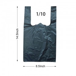 1/10 PLASTIC BLACK BAG (1000PC) 1BX/CS