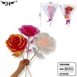 FLOWER - ROSE FLOWER 4 COLOR (12PC) 2BX/CS