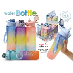 WATER BOTTLE - RAINBOW TONAL (12PC) 4BX/CS
