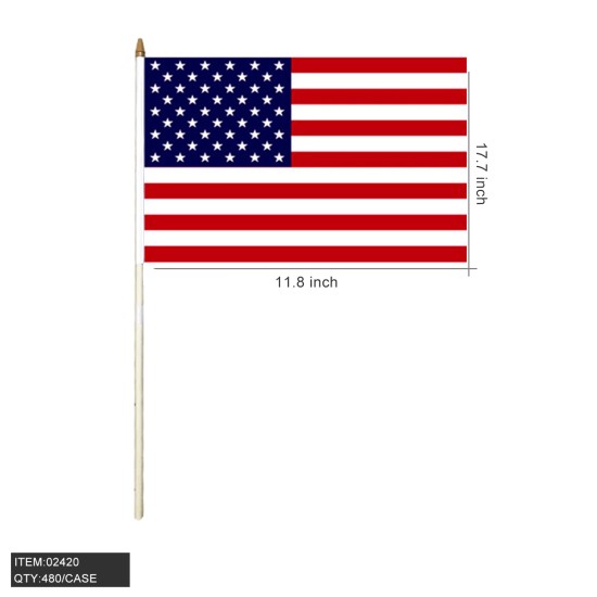 HAND STICK FLAG - 12