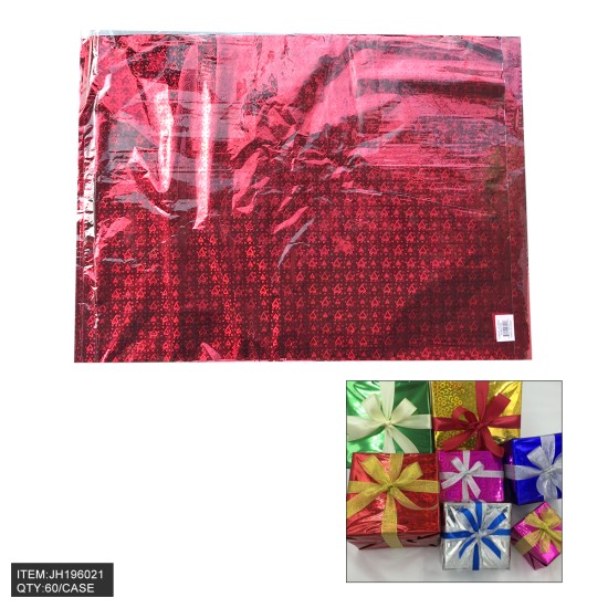 WRAPPING PAPER - RED (50CT) 4.25FTx5.83FT 60PK/CS