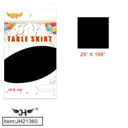 6CT BLACK TABLE SKIRT 108