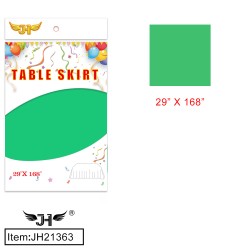 6CT GREEN TABLE SKIRT 108