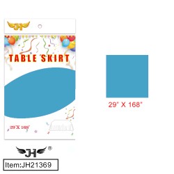 6CT LIGHT BLUE TABLE SKIRT 108