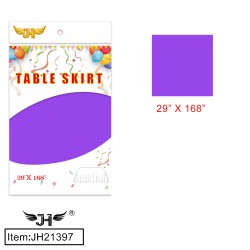 6CT PURPLE TABLE SKIRT 54