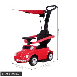 BEETLE CHILDREN RIDE ON PUSH CAR RED COLOR 1PC/CS