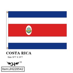 FLAG - COSTA RICA 3FTx5FT 12DZ/CS