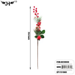 CHRISTMAS FLOWER-BERRY PICKS &PINE PICKS 3DZ/2BX/6DZ/CS