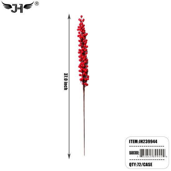 CHRISTMAS FLOWER- BERRY BRUNCH 3DZ/2BX/6DZ/CS CHRISTMAS FLOWER- BERRY BRUNCH 3DZ/2BX/6DZ/CS
