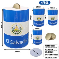 MONEY CAN - EL SALVADOR 4PC SET 24PC/CS