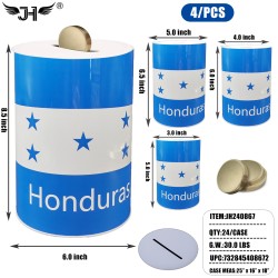 MONEY CAN - HONDURAS 4PC SET 24PC/CS