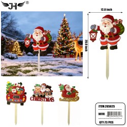 CHRISTMAS DECORATION - GARDEN STAKES 2 ASST 6DZ/CS