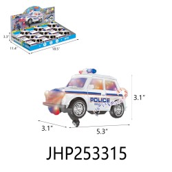9PCS B/O DIE CAST POLICE CAR  W/LIGHT & MUSIC 8BX/CS
