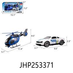 POLICE RESCUE SET /LIGHT/MUSIC 6PC/2BX/12PC/CS