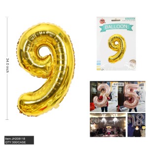 NUMBER FOIL BALLOON NUMBER FOIL BALLOON