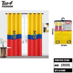 ECUADOR FLAG BLACKOUT 84 CURTAINS 12PC/CS