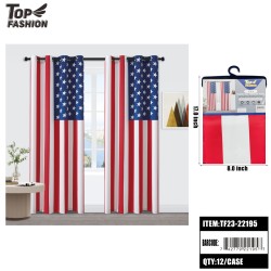 AMERICAN FLAG BLACKOUT 84  CURTAINS 12PC/CS