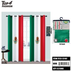 MEXICAN FLAG BLACKOUT 84 CURTAINS 12PC/CS