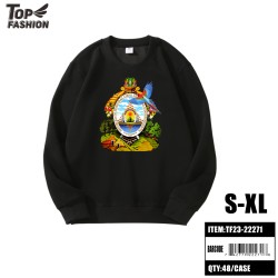 HONDURAS BLACK CREW NECK SWEATSHIRT (S-XL) 48PC/CS
