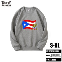 PUERTO RICO LIGHT GRAY CREW NECK SWEATSHIRT (S-XL) 48PC/CS