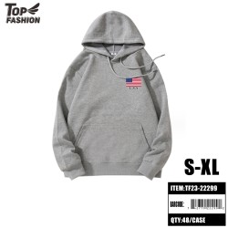 AMERICAN LIGHT GRAY HOODED SWEATSHIRT (S-XL) 48PC/CS