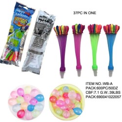 WATER BALLOON - 37PCS IN PACK,50DZ/CS