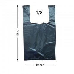 1/8 PLASTIC BLACK BAG (700PC) 1BX/CS