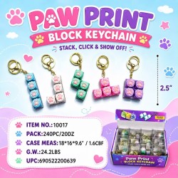 KEYCHAIN - PAW PRINT 20DZ/CS