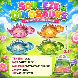 SQUISHY TOY - DINOSAURS 12DZ/CS
