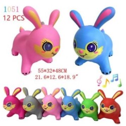 BOUNCING BUNNY - MIXED COLOR 12PC/CS
