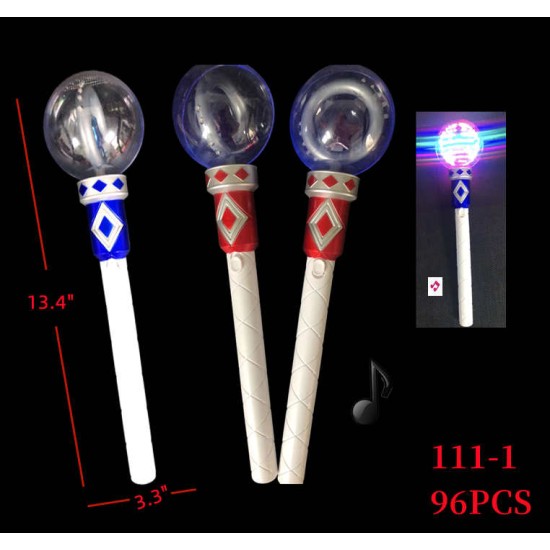 LIGHT UP WAND - SPINNING 2 COLORS MIX 13.4