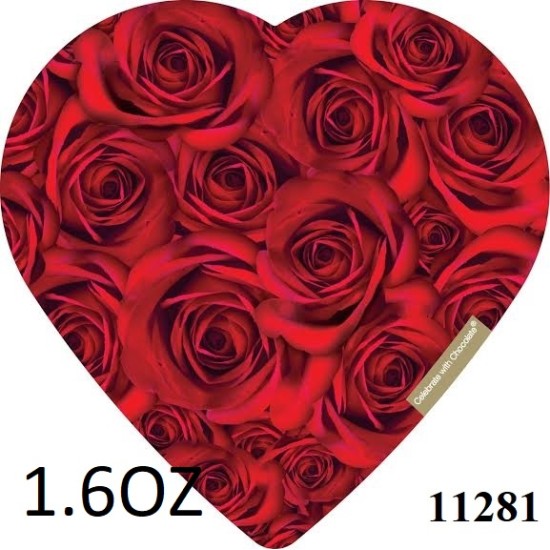 1.6OZ. CHOCOLATE ROSE VALENTINE (18PC) 1BX/CS