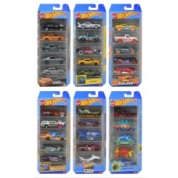 MATTEL DP HOT WHEELS 5 PACK ASSORTED 12PC/CS