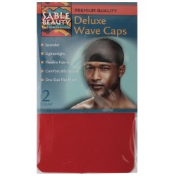 2CT SABLE BEAUTY DELUXE WAVE CAP - RED 20DZ/CS