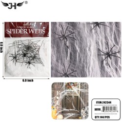 HALLOWEEN - SPIDER WEBS WITH SPIDERS 12DZ/CS