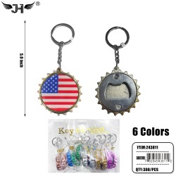 KEYCHAIN - USA BOTTLE OPENER 25DZ/CS