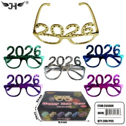 NEW YEAR GLASSES - 2026 MIX 6 COLOR 24DZ/CS