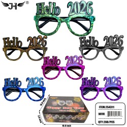 NEW YEAR GLASSES - 2026 MIX 6 COLOR 24DZ/CS