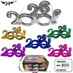 NEW YEAR GLASSES - 2026 MIX 6 COLOR 24DZ/CS