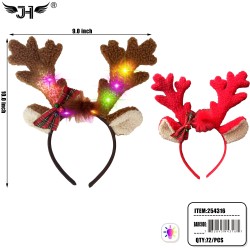 CHRISTMAS - HEADBAND LIGHT UP REINDEER 6DZ/CS