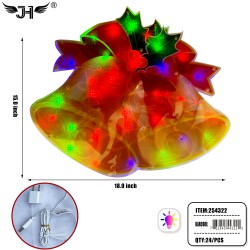CHRISTMAS LIGHT UP DECORATION - JINGLE BELLS 24PC/CS