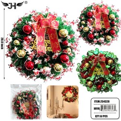 WREATH CHRISTMAS DECORATION 2 COLORS 20