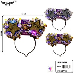 HEADBAND - NEW YEAR LIGHT UP 2 COLOR 12DZ/CS