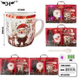 CHRISTMAS GIFT SET - SANTA & MUG 24PC/CS