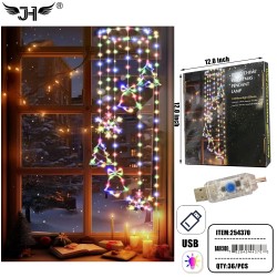 CHRISTMAS LED DECORATION - JINGLE BELL 36PC/CS